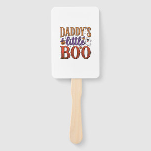 Daddys Little Boo Vintage Halloween Hand Fan