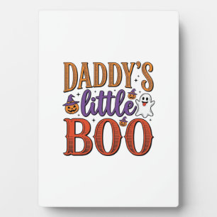 Daddys Little Boo Vintage Halloween Plaque