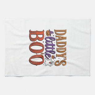 Daddys Little Boo Vintage Halloween Tea Towel