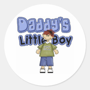 Daddy's Little Boy Classic Round Sticker