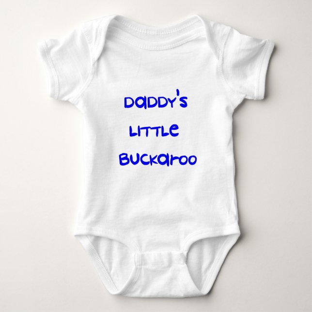 Daddy's Little Buckaroo Baby Bodysuit (Front)