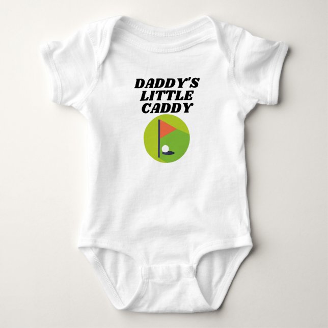 Daddy's Little Caddy Baby Bodysuit (Front)