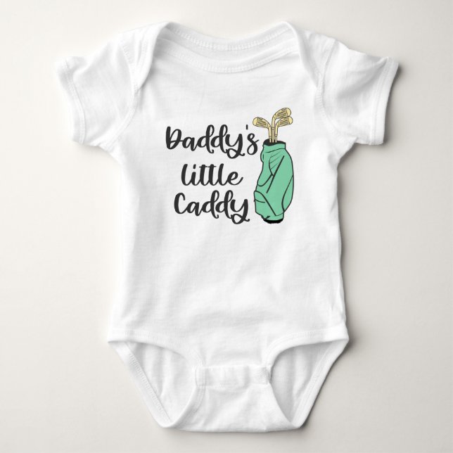 Daddy's Little Caddy Baby Bodysuit (Front)