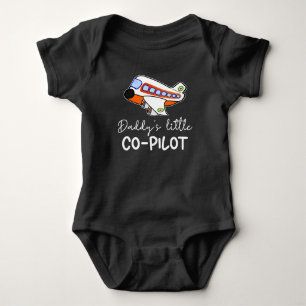 Daddy's little Co-Pilot Future Pilot Cute Baby Bodysuit