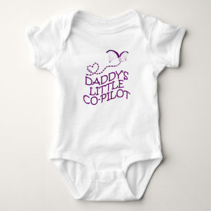 Daddys Little Co-Pilot Paragliding Baby Bodysuit