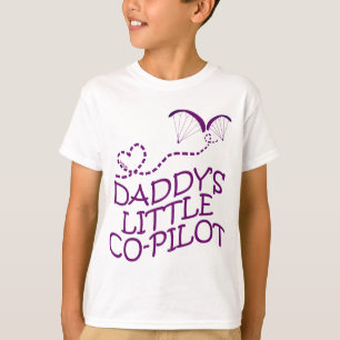 Daddy's Little Co-Pilot Paragliding Kids T-Shirt