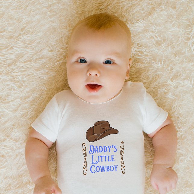 Daddy's Little Cowboy Baby Bodysuit (Creator Uploaded)