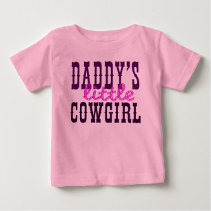 Daddy's Little Cowgirl Baby T-Shirt
