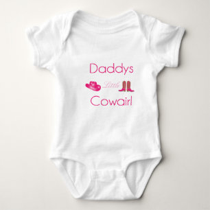 Daddy's little cowgirl infant creeper