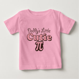 Daddy's Little Cutie Pi Baby T-shirt