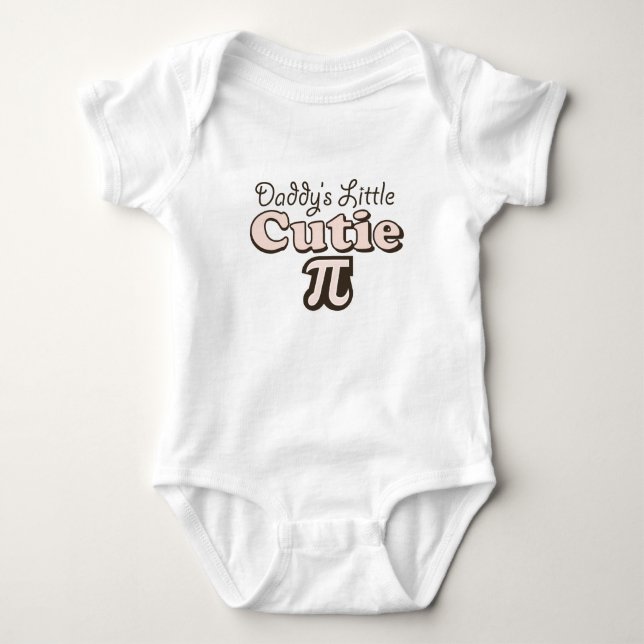 Daddy's Little Cutie Pi Infant Creeper (Front)
