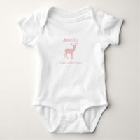 Daddy's Little Dear Baby Girl Deer Outfit