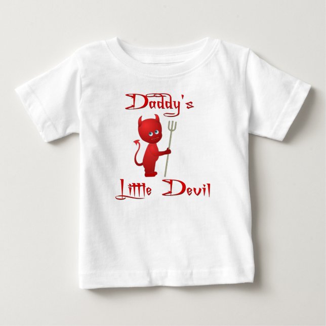 Daddy's little devil - With Wings Baby T-Shirt (Front)