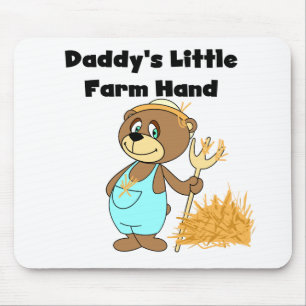 Daddy's Little Farm Hand Tshirts and Gifts Mouse Mat