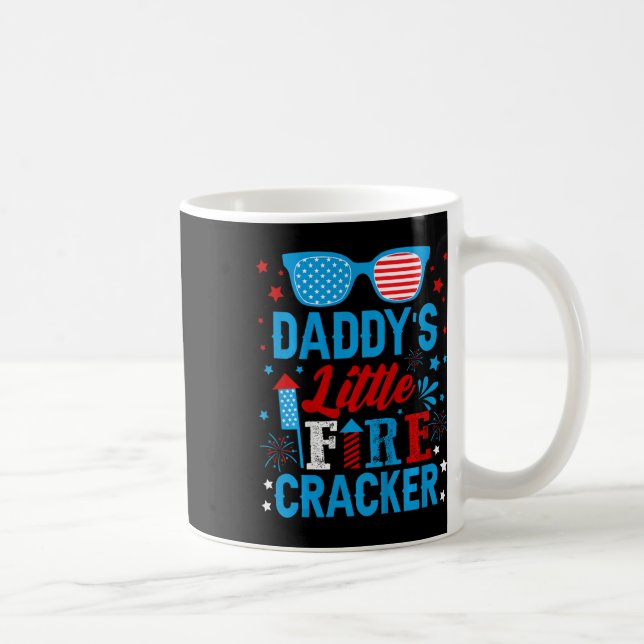 Daddys Little Firecracker Independence Day Firewor Coffee Mug (Right)