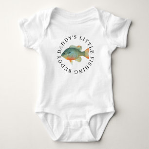 Daddys Little Fishing Buddy Baby Bodysuit