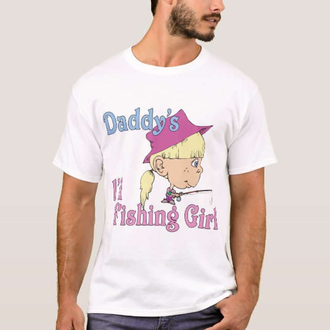 Daddy's Little Fishing Girl T-Shirt (Front)