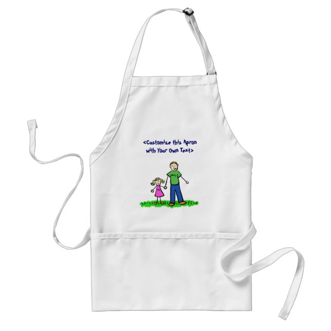 Daddy's Little Girl Apron (Blonde) (Front)