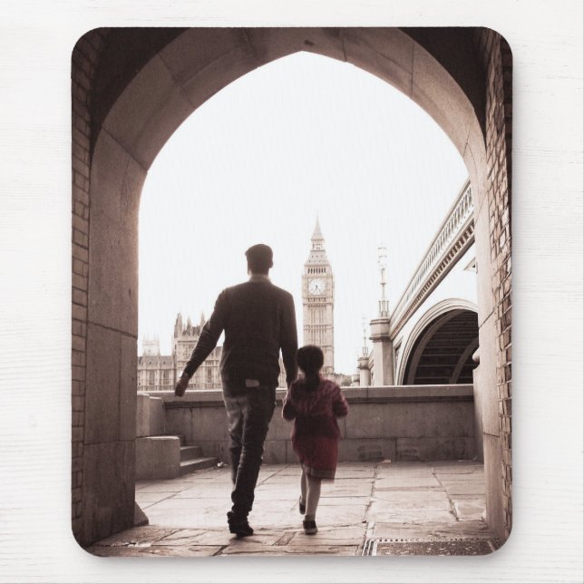 Daddy's Little Girl - Big Ben - London - Mousepad (Front)