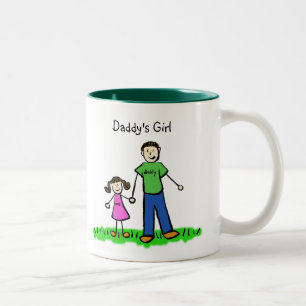Daddy's Little Girl Brunette Mug (Customise)