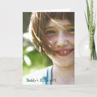 Daddy's little girl card