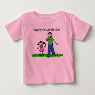 Daddy's Little Girl Drawing T-shirt (Customise)