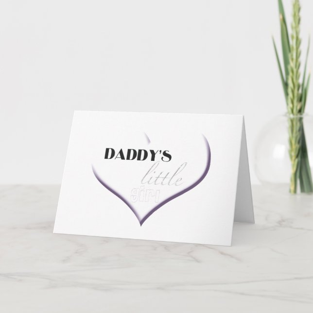 Daddy's Little Girl - Happy Father's Day Card (Front)