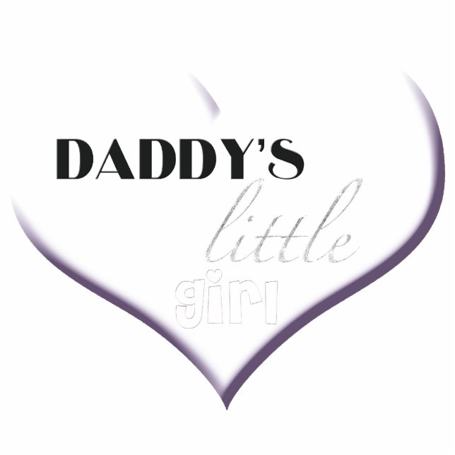 Daddy's Little Girl Photo Sculpture Decoration (Front)