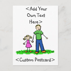 Daddy's Little Girl Postcard (Blonde)