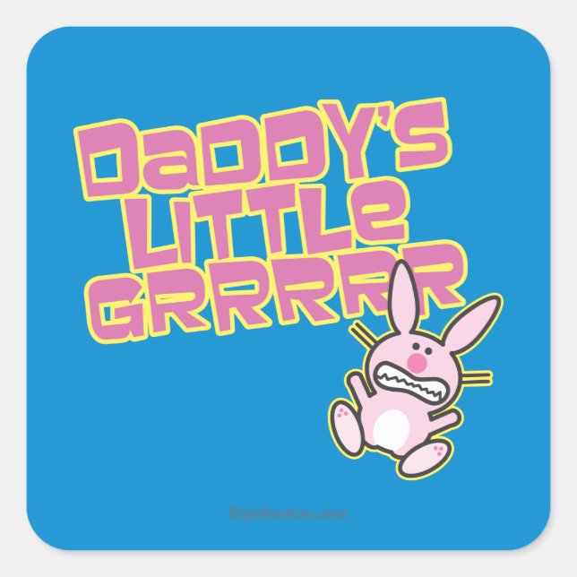 Daddy's Little Girl Square Sticker (Front)