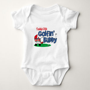 Daddy's Little Golfin' Buddy Baby Bodysuit