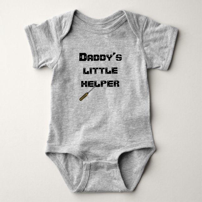 Daddy's little helper baby bodysuit (Front)