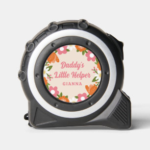 Daddy's Little Helper Retro Floral Girls Name  1