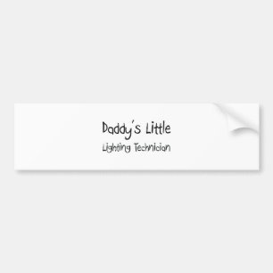Daddy's Little Lighting Technician Bumper Sticker