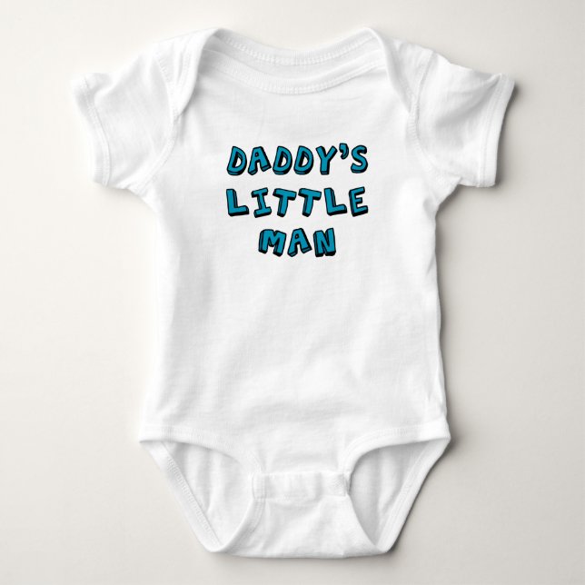 Daddy's Little Man baby   Bodysuit (Front)