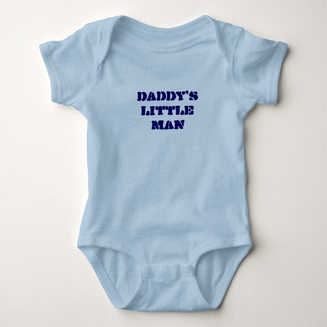 Daddy's little man baby bodysuit (Front)