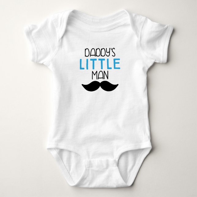 Daddy's Little Man Baby Bodysuit (Front)