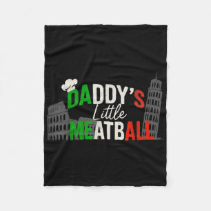 Daddys Little Meatball Mummy's Little Meatball Fleece Blanket