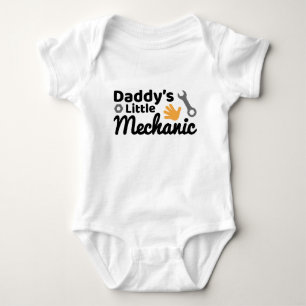 Daddy's Little Mechanic Baby Bodysuit