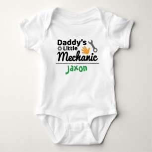 Daddy's Little Mechanic Baby Bodysuit