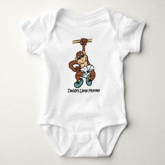 Daddy's Little Monkey Baby Bodysuit