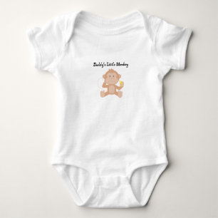 Daddy's little monkey baby bodysuit