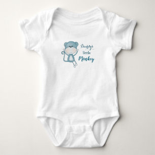 Daddy's Little Monkey Baby Bodysuit