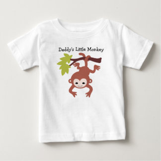 Daddy's Little Monkey Baby T-Shirt