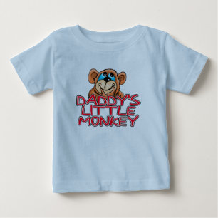 Daddy's Little Monkey Baby T-Shirt