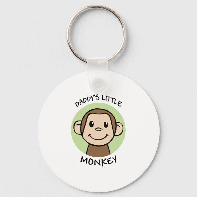 Daddy's Little Monkey Key Ring (Front)