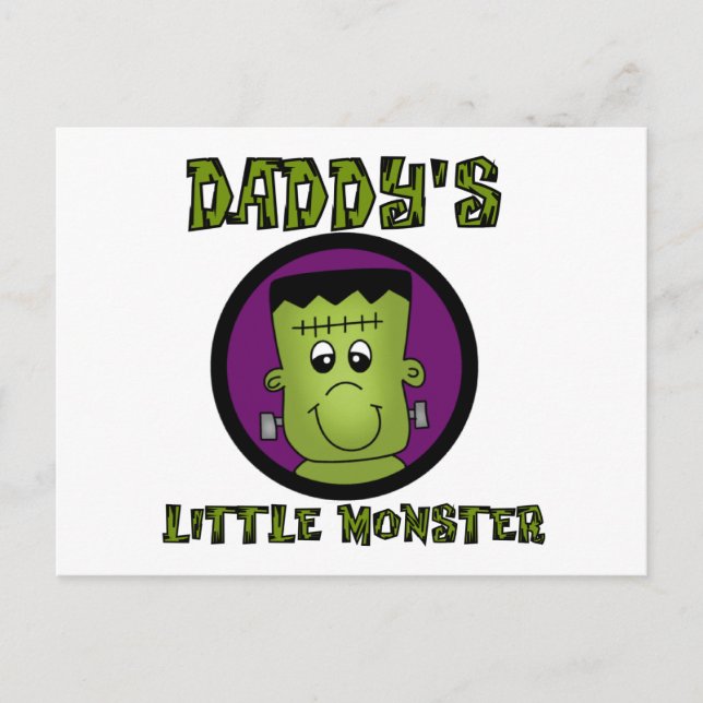 Daddy's Little Monster T-shirts and Gifts Postcard (Front)