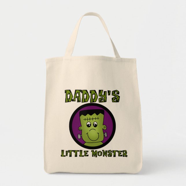 Daddy's Little Monster T-shirts and Gifts Tote Bag (Front)