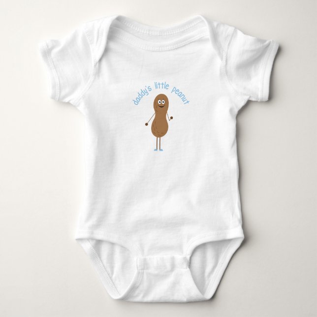 Daddys Little Peanut Baby Bodysuit (Front)
