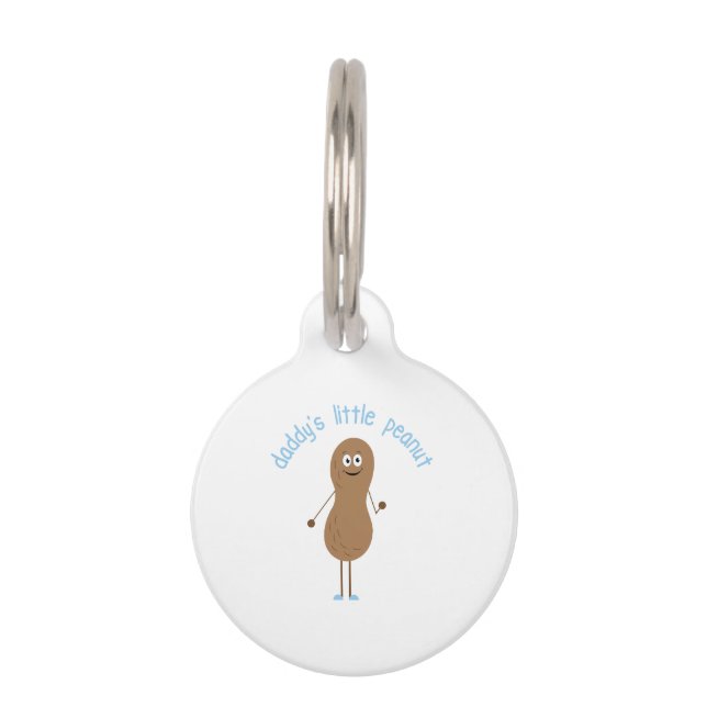 Daddys Little Peanut Pet Tag (Front)
